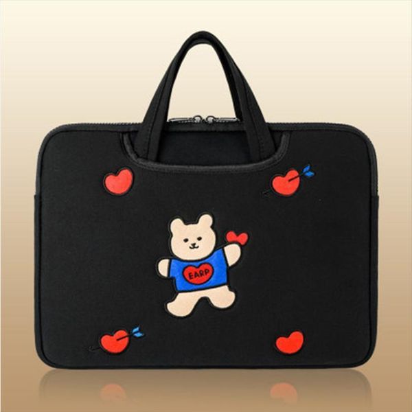

cotton bear lapstorage cosmetic bag for 11 13 inch sleeve macbook air pro 15 computer handbag briefcase notebook case