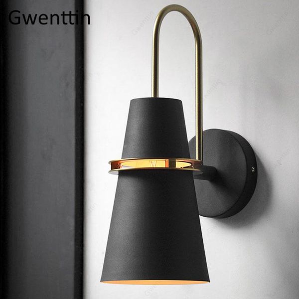 

wall lamp horn iron lamps modern lights for home decor nordic sconce bedroom led mirror light bathroom lighting fixtures