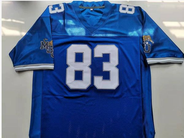 

rare football jersey men youth women vintage msu state tigers #83 isaac bruce high school jerseys size s-5xl custom any name or number, Black