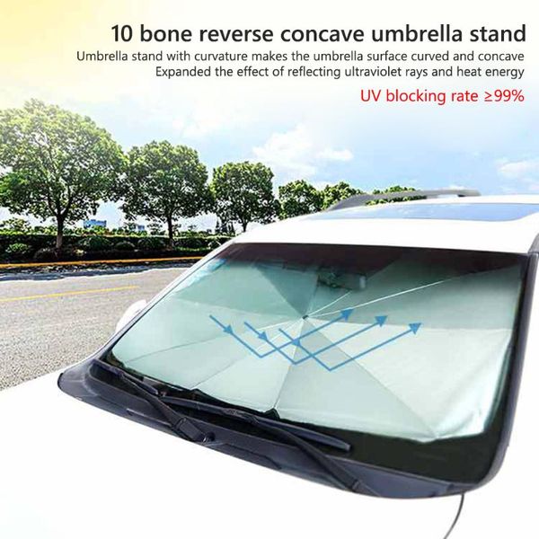 

car sunshade front windshield parasol cover sun uv protector with window breaker interior protection accessories