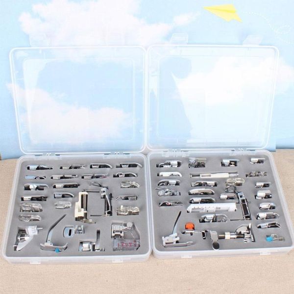 

other arts and crafts 32pcs/set sewing machine presser foot accessories for brother singer kit braiding blind stitch overlock zipper ruler p
