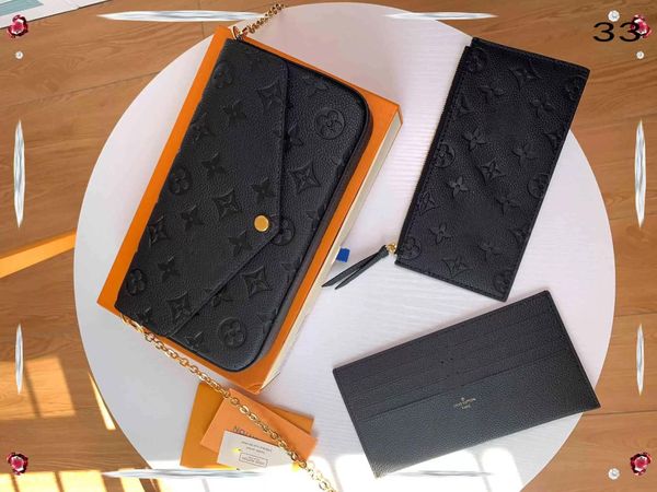 

518 gglvlouisvittonyslvutton bags 3 pcs/set multi pochette accessories women purse messengerbags handbags sho