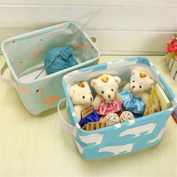 

storage baskets cotton basket portable small bath deskbox kitchen home organizer clothing stocked