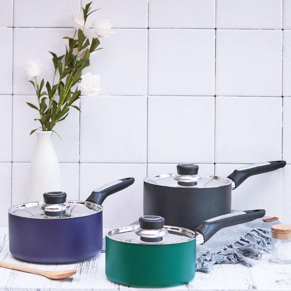 

japanese dairy breakfast pot non-stick pan baby auxiliary small milk soup sauce stewpot mini noodle rice gas stove pans