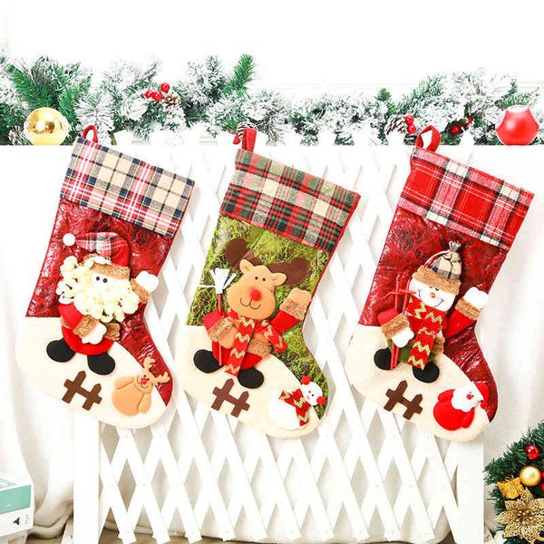 

christmas large stockings decorations gift bag snowman gift bag candy