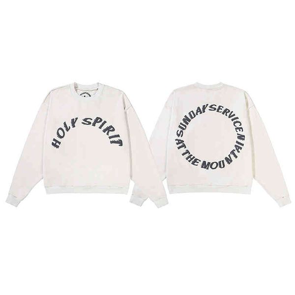 

2021ss men women 1:1 spring and autumn mens clothing sweater, White;black