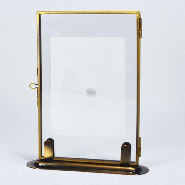 

metal glass po picture frame flower plant specimen portrait display frames holder home office decor