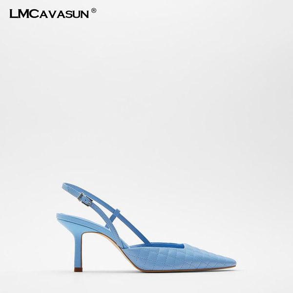 

women's shoes blue square head sheep leather high heels dress, Black