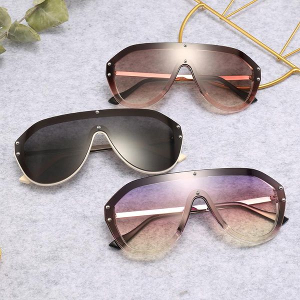 

sunglasses great lens male fashion glasses frame connected street tide, White;black