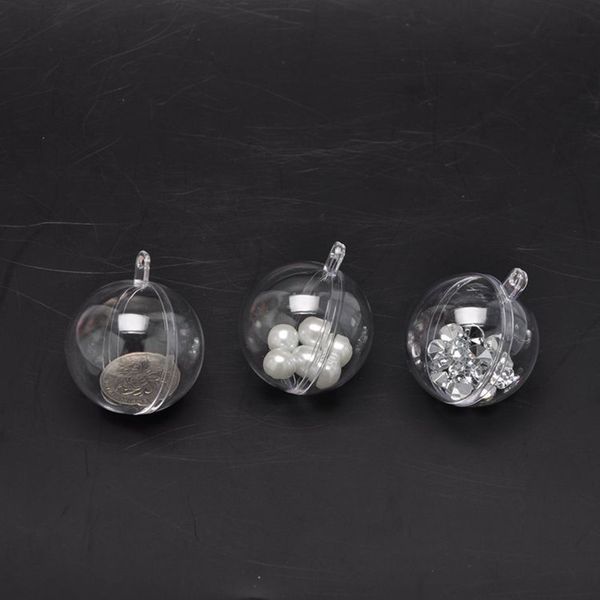 

factory outlet christmas decoration 200pcs 5cm/8cm/10cm beauty transparent hanging christmas ball baubles clear plastic jmqj