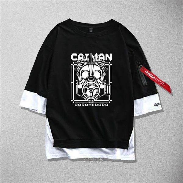 

dorohedoro cosplay cotton ribbon men t shirts women tees, White;black