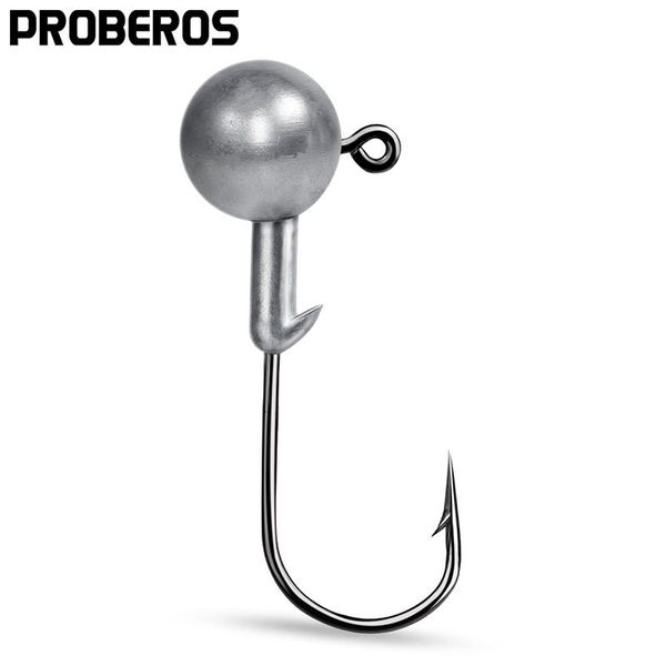 

fishing hooks 10pcs jig head fishhooks 1-1.5-2-2.5-3.5-5-7g jigging for soft worm bait tackle