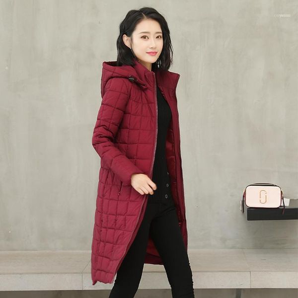 

clothes woman suit-dress back season down cotton thickening cotton-padded jacket winter loose coat1, Black