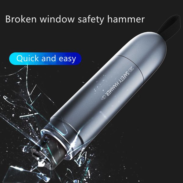 

multifunctional car glass window breaker belt cutter portable emergency tool vehicle-mounted safety hammer