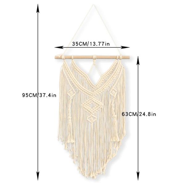 

tapestries art tapestry craft cotton bohemian decor ornament wedding gifts 95*35cm macrame