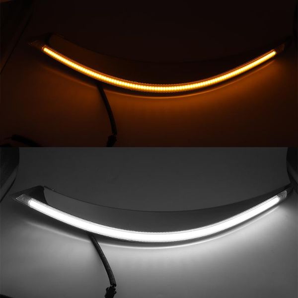 

car headlights led running lights for gs4 2021 spare parts car-styling headlight eyebrows in the day with yellow turning light