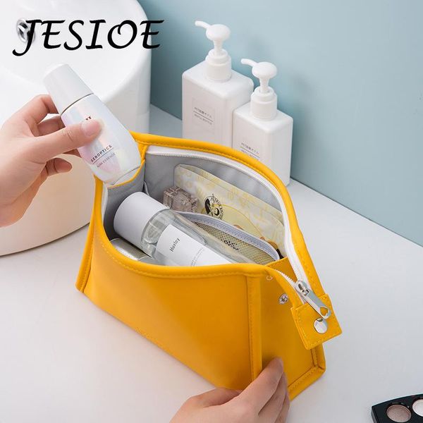 

women travel designer cosmetic bag waterproof cute candy colors woman makeup bags portable toiletry storage organizer small & cases
