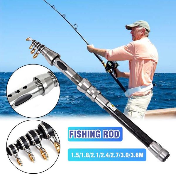 

1.5-2.4m portable fishing rod spinning pole sea boat rock rods