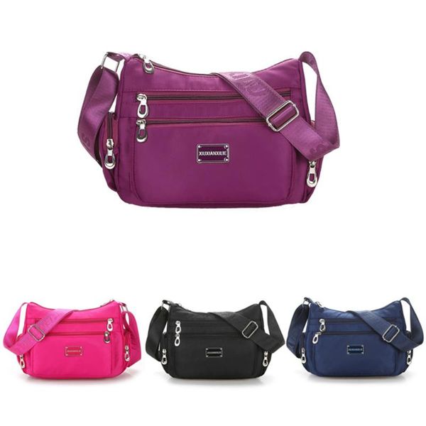 

evening bags women handbag multi-functional bag women's shoulder durable waterproof light nylon fabric messenger female