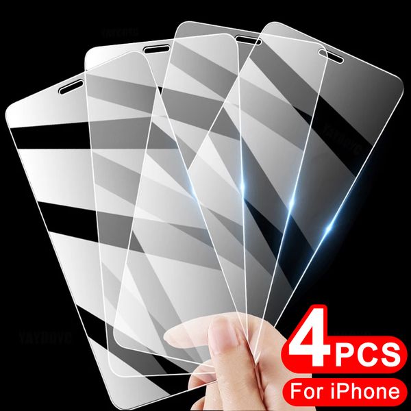 

lx brand 10d 4pcs tempered glass for iphone 13 12 11 pro xr x xs max screen protector on iphone 12 13 mini 7 8 6s plus se 5 5s glass film