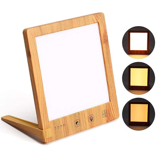

night lights light therapy lamp 10000 lux led sad seasonal affective disorder with timer touch control for home / office