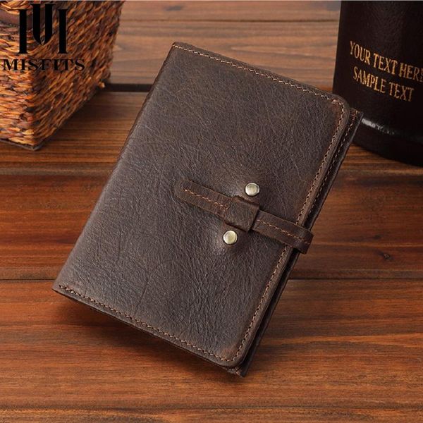 

wallets 21misfit men's leather wallet natural cowhide short coin purse clutch bag simple card holder for men, Red;black