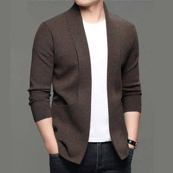 

men's sweaters knitted cardigan men sweater solid korean long sleeve loose coat spring autumn clothes knitwear ropa casaco masculin, White;black