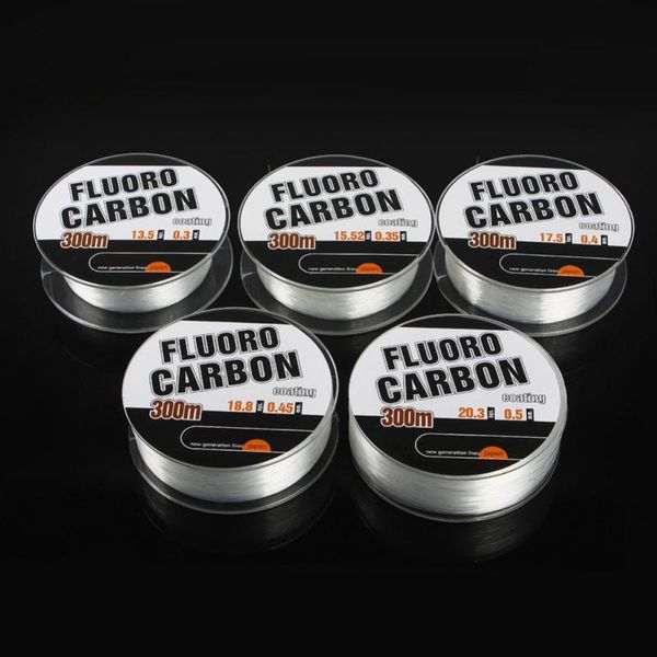 

300m transparent nylon fishing line strong fluorocarbon tackle super high strength sea bream i # braid