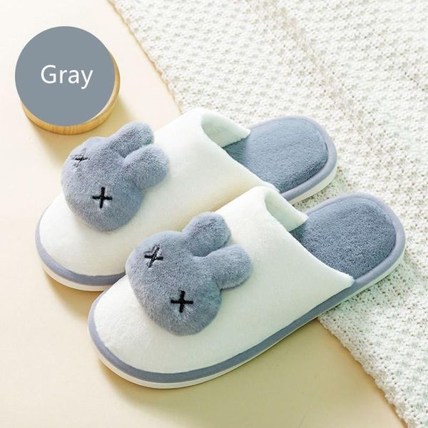 

slippers autumn winter women light shoes furry comfortable warm cotton funny cozy plus velvet memory foam soft slipper, Black