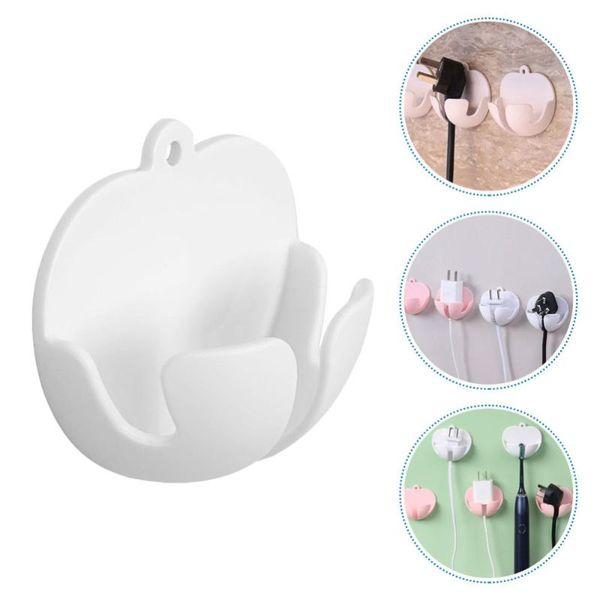 

hooks & rails 6pcs power line storage kitchen adhesive plug holders