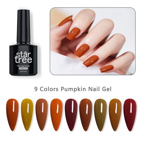 

nail gel 2pcs/sets 7ml polish maeffect soak off uv led lacquer pumpkin color varnish, Red;pink