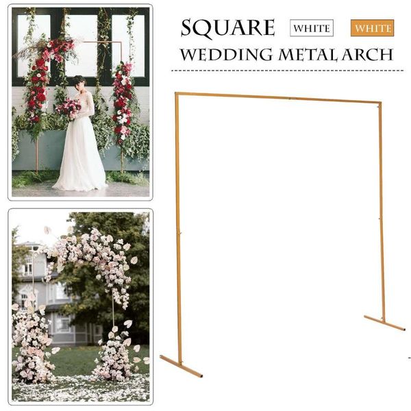 

party decoration 2m x wedding stage background frame wrought iron decorative flower stand custom square arch shelf decor