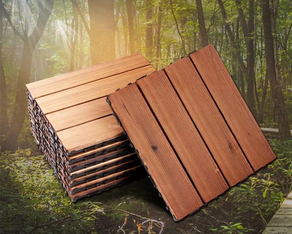 

40 44 48 pieces outdoor carpet, floor decking,carbonized wood carpets