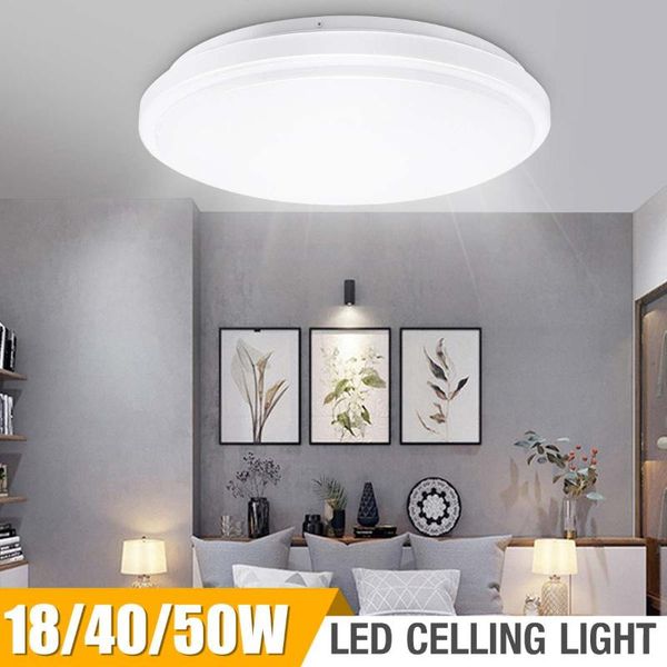 

ceiling lights 18/40/50w led modern surface mount flush panel lamp home lighting for living room bedroom kitchen dining