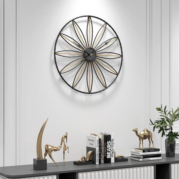 

wall clocks iron 50cm clock living room simple nordic fashion home watch modern creative personality quartz