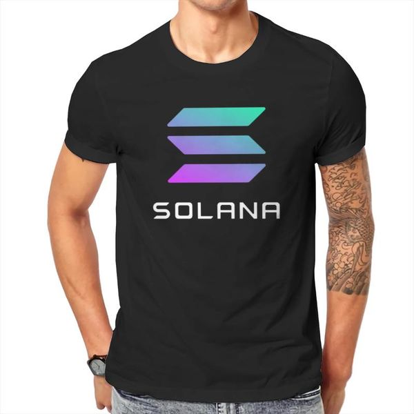 

men's t-shirts men solana sol hodl litecoin trading graphic funny tshirt, White;black