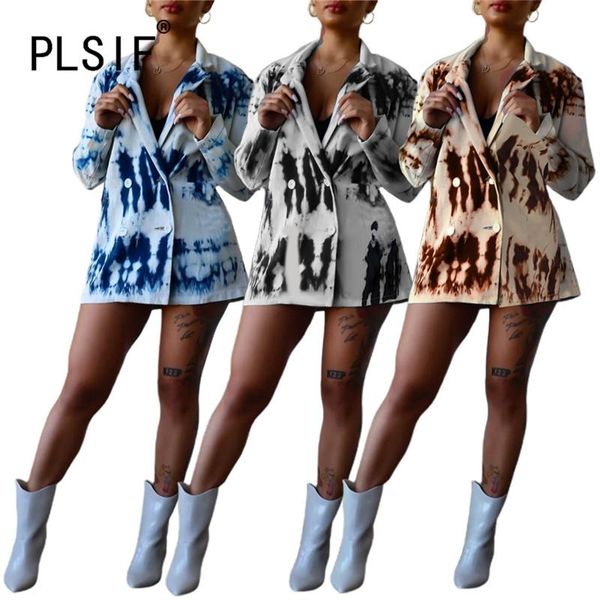 

women's trench coats women fashion print full sleeve coat autumn winter party club clothes 2021, Tan;black