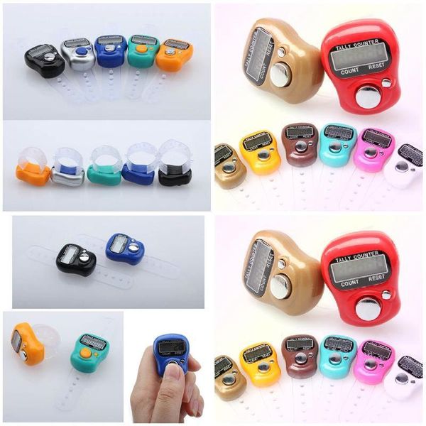 

counters electronic digital counter lcd portable hand operated tally for kitchen random color f2