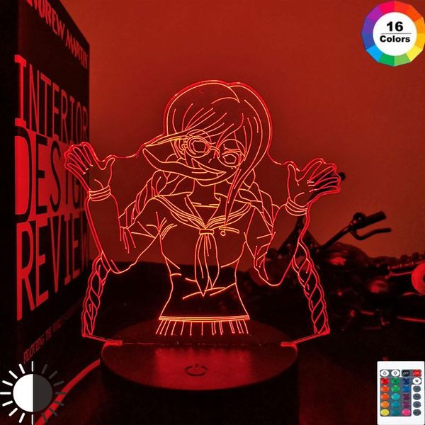 

night lights danganronpa toko fukawa led light lamp for bedroom decor kids gift acrylic 3d
