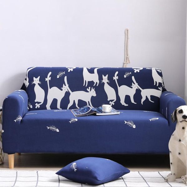 

chair covers cartoon print stretch sofa cover set with 2 pillowcase all-inclusive