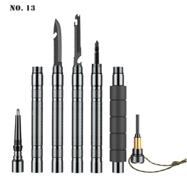 

professional hand tool sets multi-functional survival tools can become trekking pole walking sticks folding ultralight outdoor for camping h