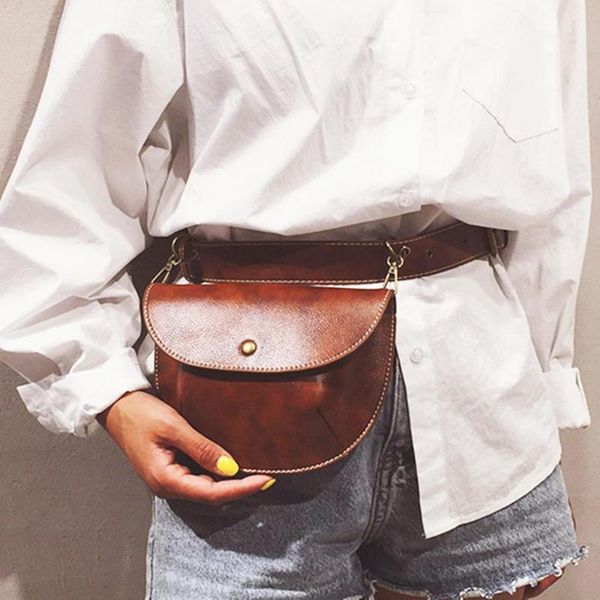

multi-use women leather belt bag phone pouch fanny pack female waist heuptas pochete bags