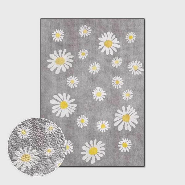 

carpets geometric flowers printed for living room home indoor decor area rug bedroom bedside bay window sofa anti-slip floor mat