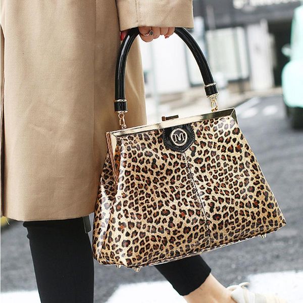 

evening bags style ladies bag leopard print handbag 2021 messenger leather brand shoulder women sac a main