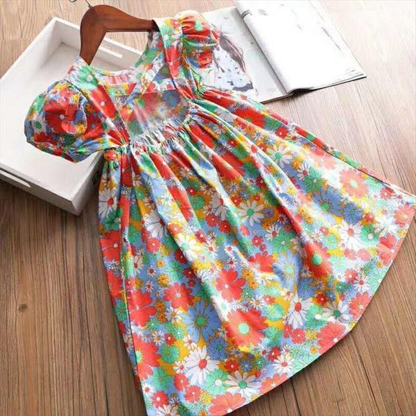 

baby girl summer litter girls dress backless birthday party for kids children beach clothing, Red;yellow