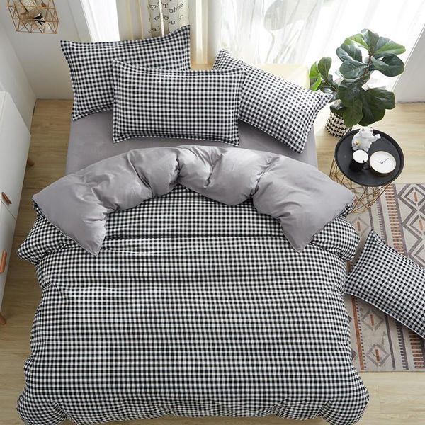 

bedding sets plain color bed linen cotton sheet quilt cover pillow case no simple bedroom household three