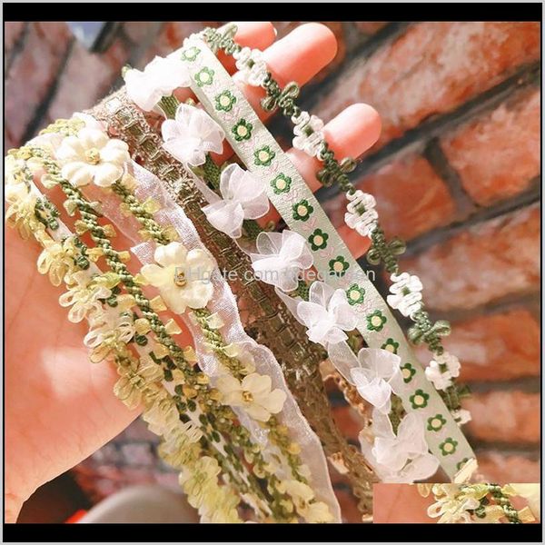 

chokers & pendants jewelry drop delivery 2021 spring and summer handmade collar necklace retro fairy lace clavicle chain chiffon sweet choke, Golden;silver