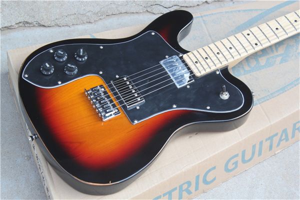 

6 strings left handed tobacco sunburst electric guitar,maple fretboard