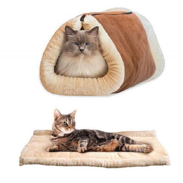 

cat beds & furniture pet nest bed washable foldable soft cats mat litter multifunction sofa horse for pets tunnel winter products