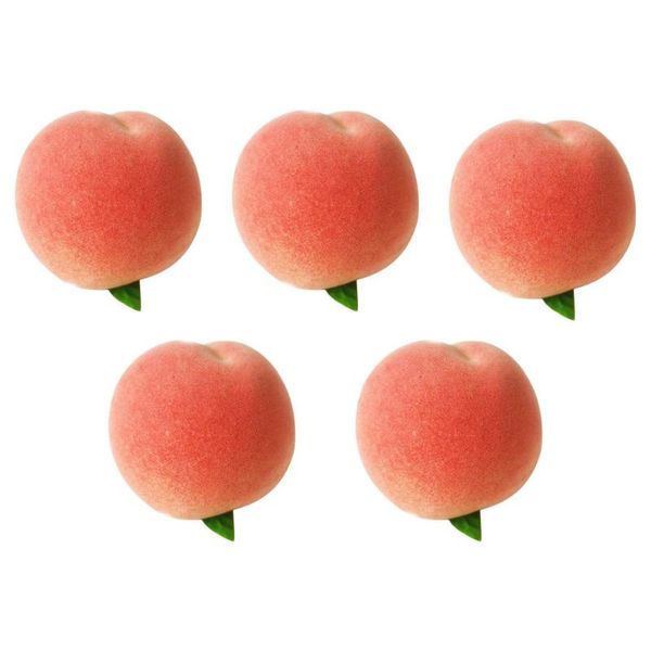 

party decoration 5pcs lifelike peaches fake lovely for el